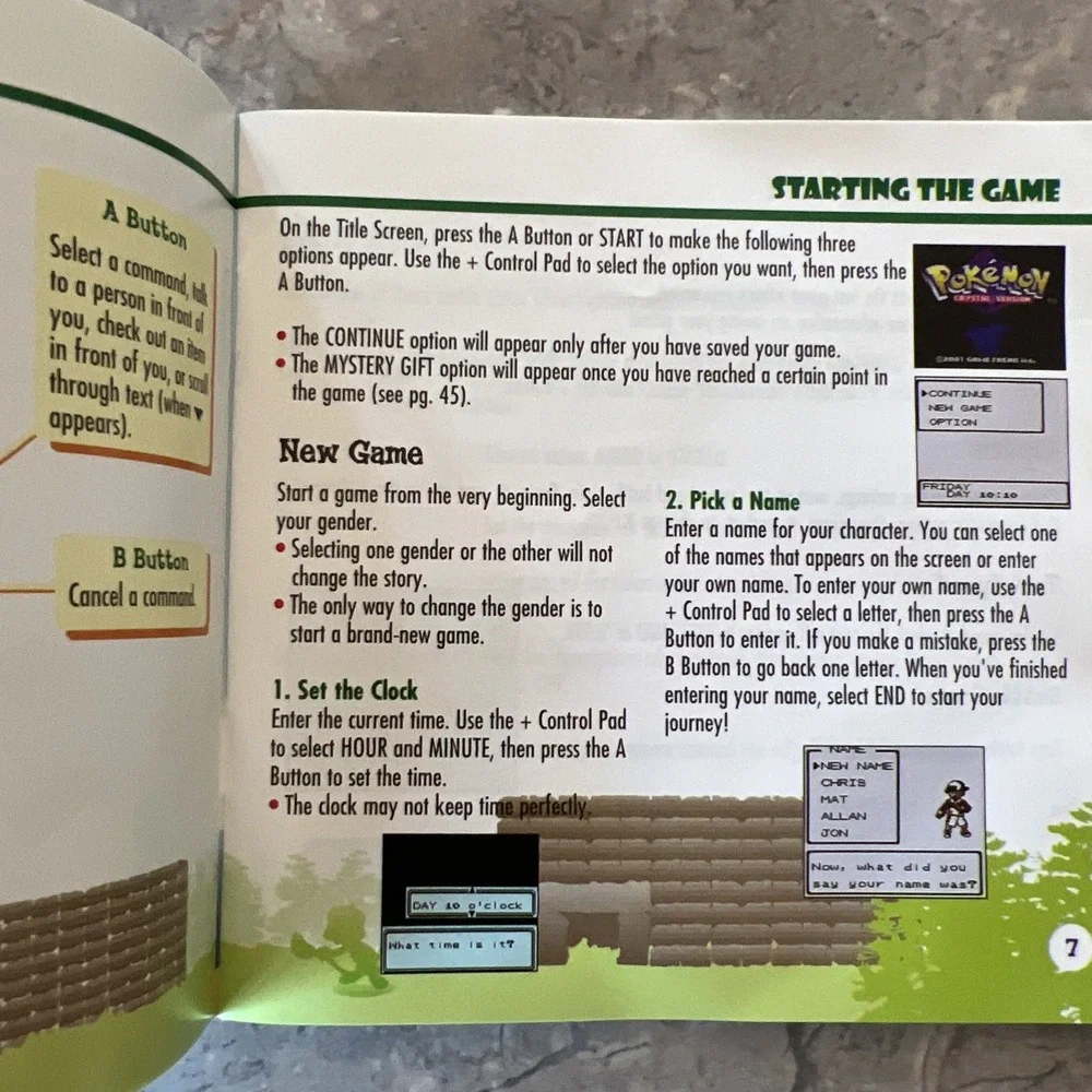 Pokemon Crystal Version Trainers Guide - Gameboy - MANUAL ONLY  RARE 1995-2001